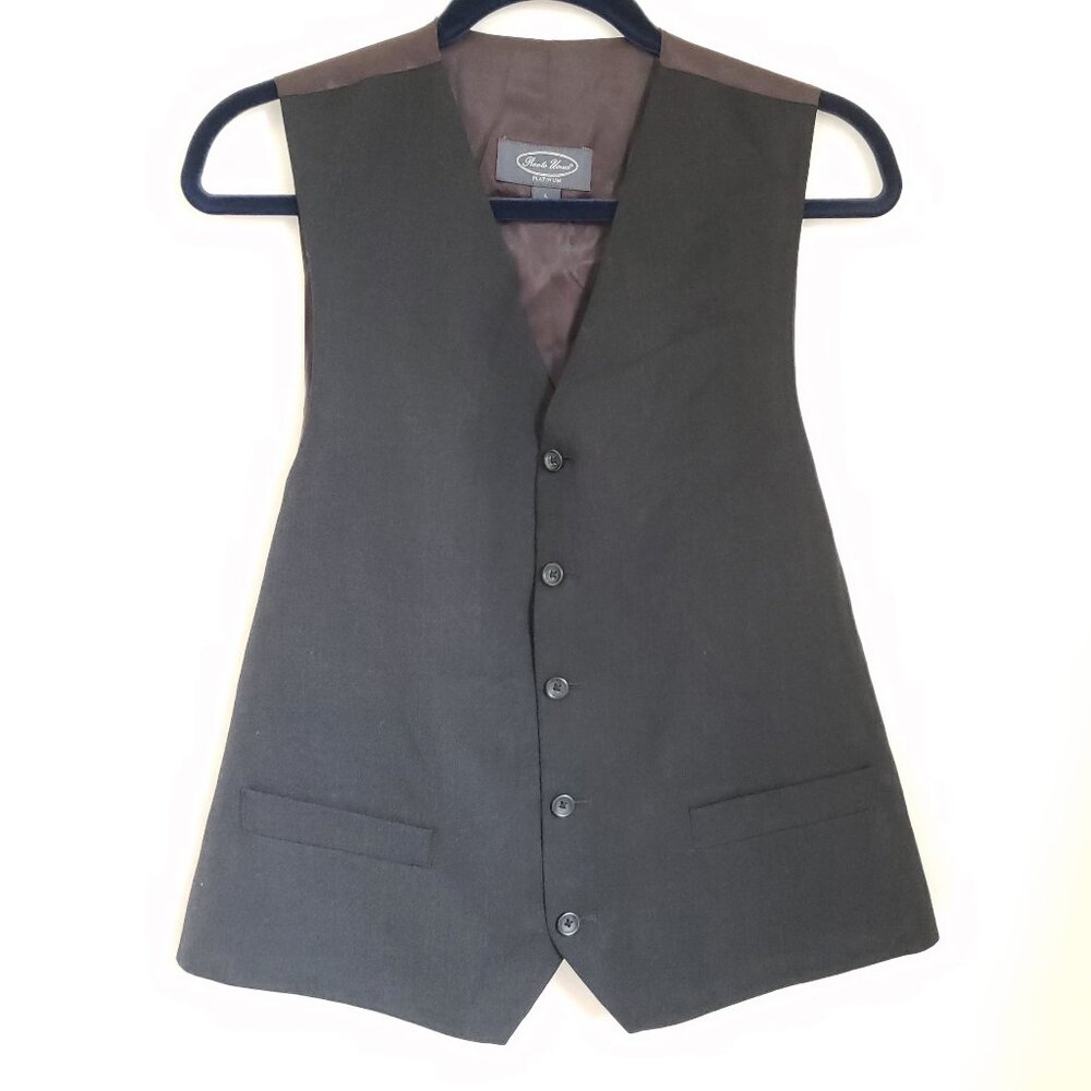 Pronto Uomo Platinum | Black Vest | Men’s Wearhouse Size L